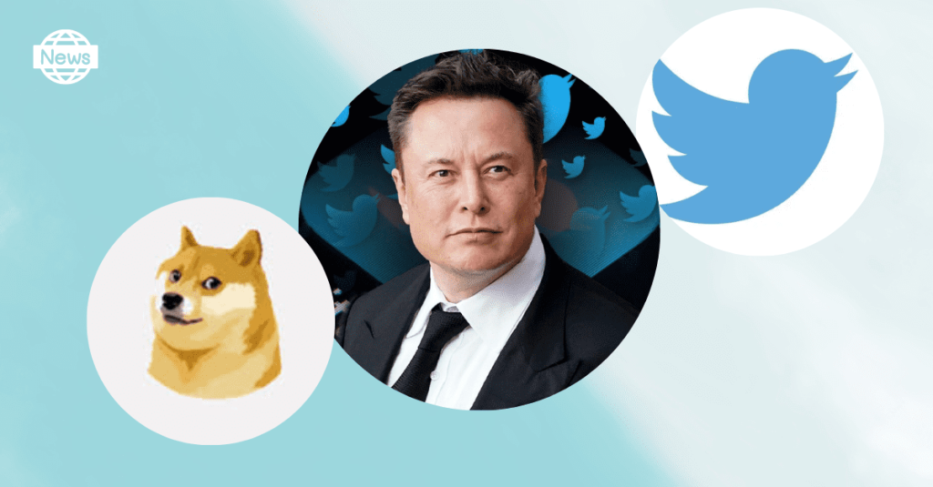 Elon Musk replaced Twitter blue bird logo with the infamous 'Doge' meme