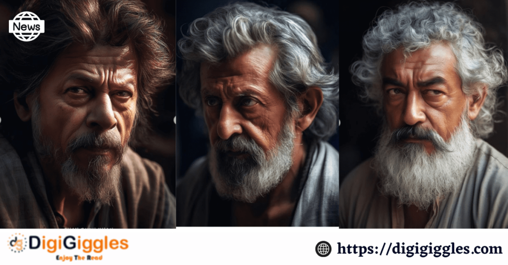 According to AI, what famous Indian actors will look like as old men