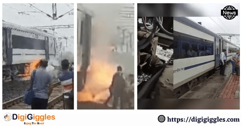 Fire break out in vande bharat train digigiggles news