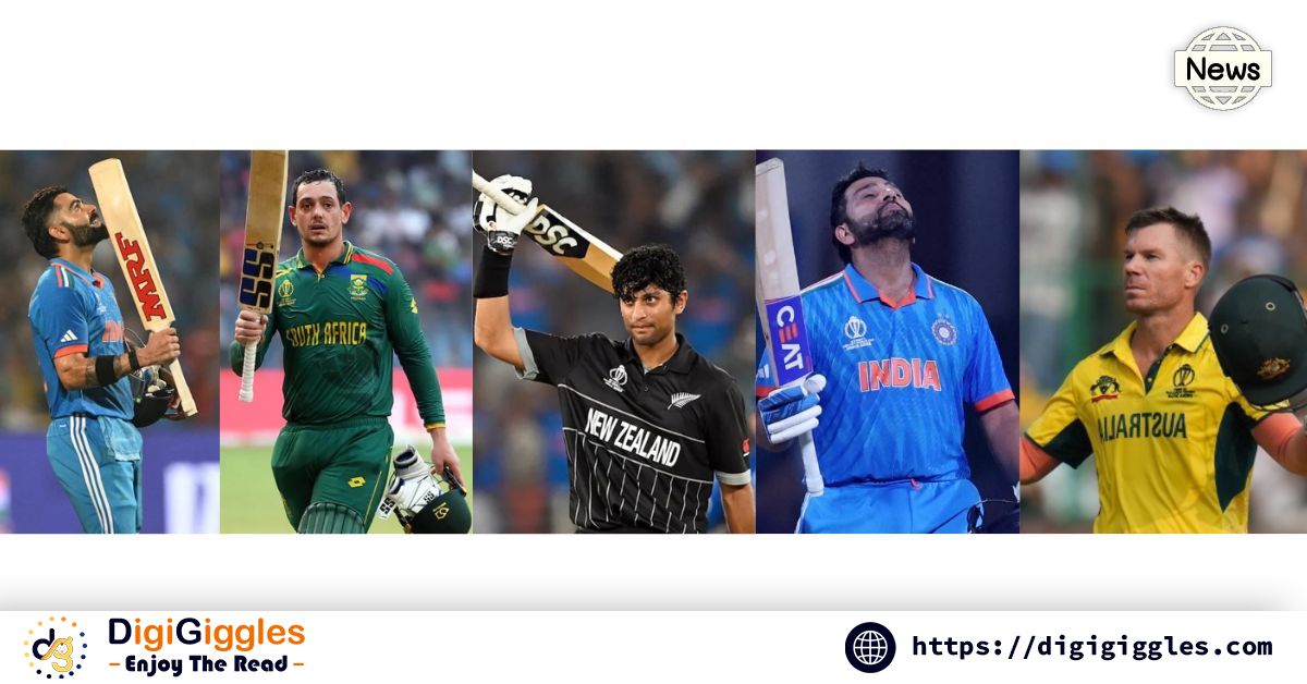 The Top 5 Batsmen: Dominating Cricket World Cup Run Charts