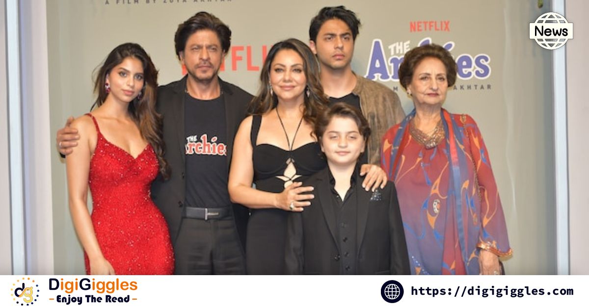 Shah Rukh Khan and Family Shine at Daughter Suhana’s ‘The Archies’ Premiere!