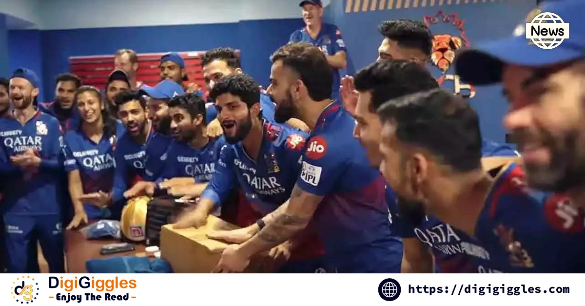 RCB Players’ Electric Dressing Room Celebrations Light Up Social Media Following Win Over DC